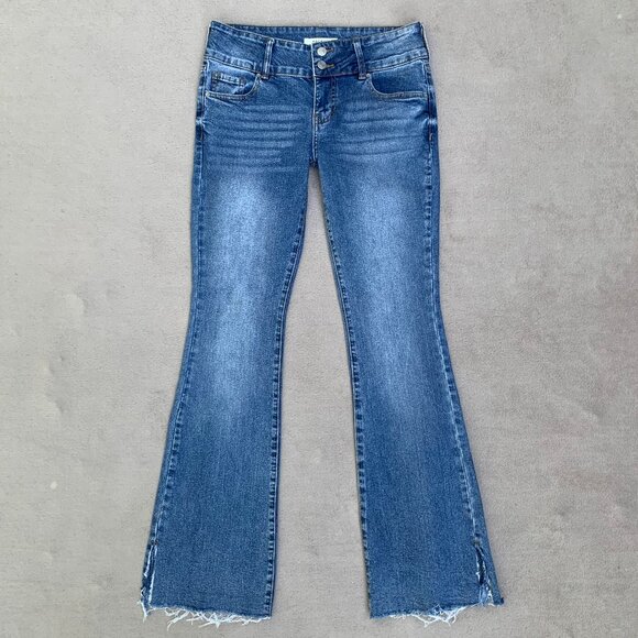 Pacsun Stretch Low Rise Boot 2-Button Jeans Sz27 - Picture 2 of 16
